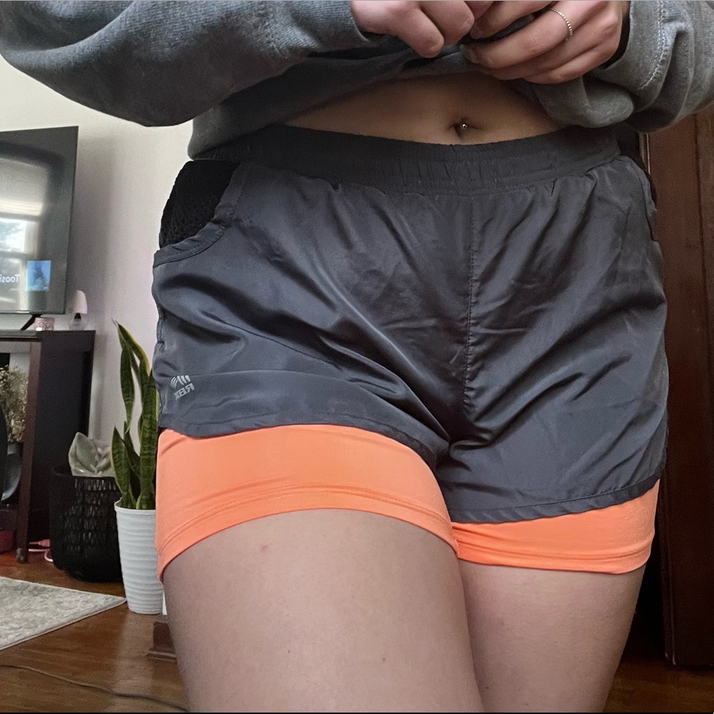Double layer running shorts